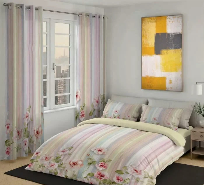 روتختی دونفره گلدار رزا BD1791