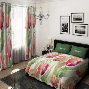 روتختی دونفره گلدار لاله BD1725