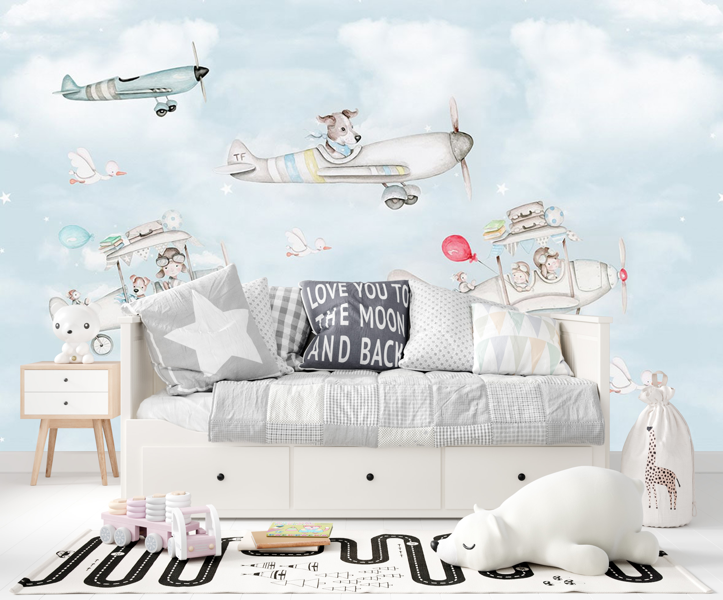 پوستر دیواری آسمان و هواپیما CHILD-A570 - Image 2
