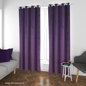 پرده مخمل کالیفرنیا بنفش کدB50