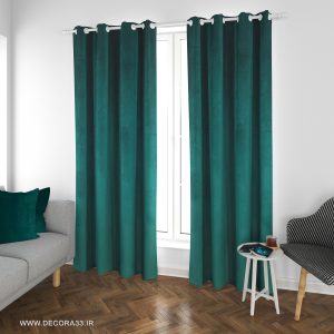 پرده مخمل کالیفرنیا سبز کد B42