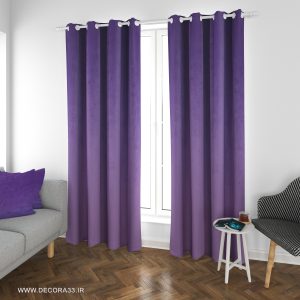 پرده مخمل کالیفرنیا یاسی کدB20