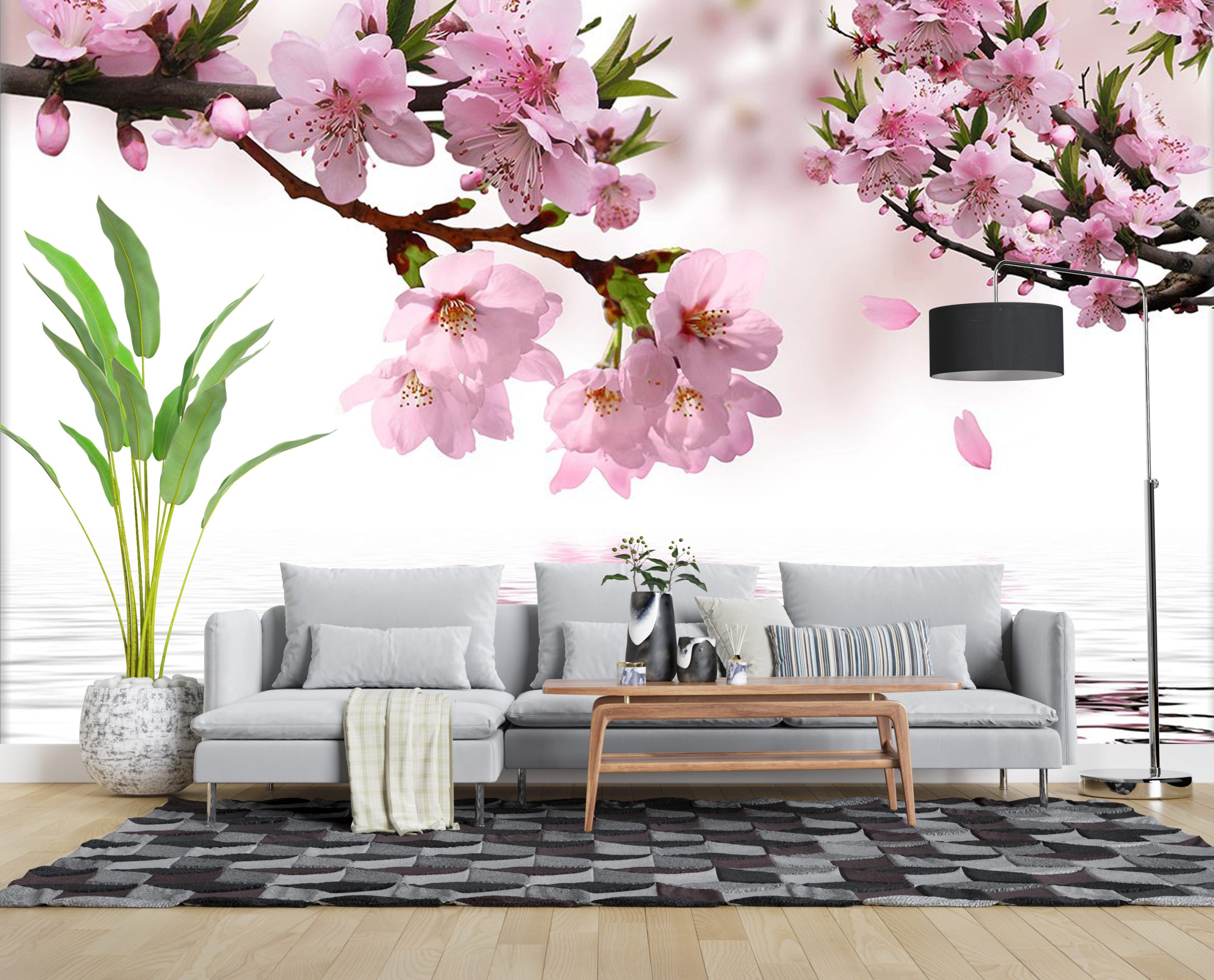 پوستر دیواری شکوفه گیلاس Nature-F328