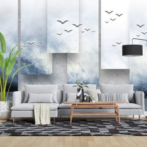 پوستر دیواری خلاقانه پرنده و دریا Art-CR398