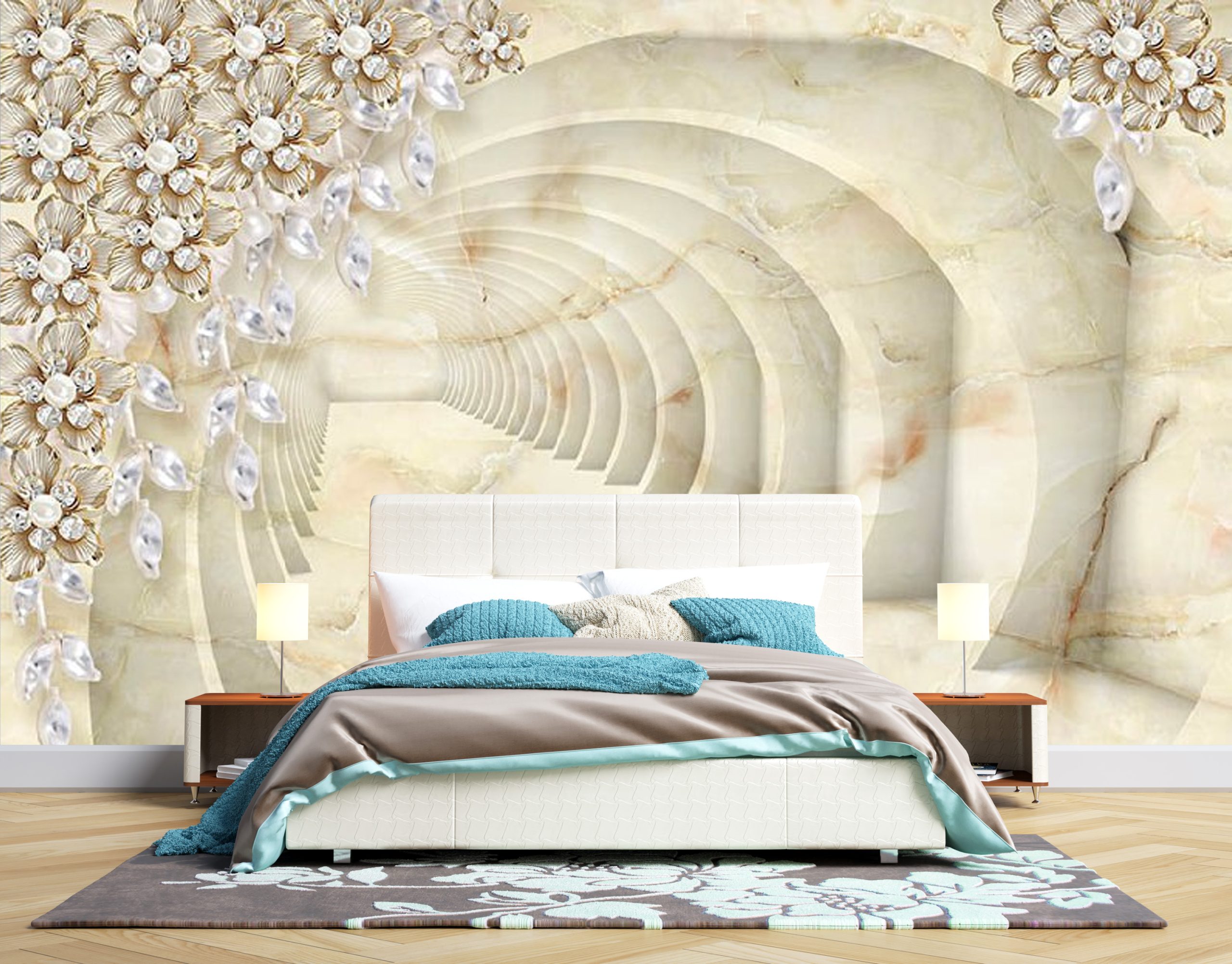 پوستر دیواری تونل - ماربل 3D-C332 - Image 2