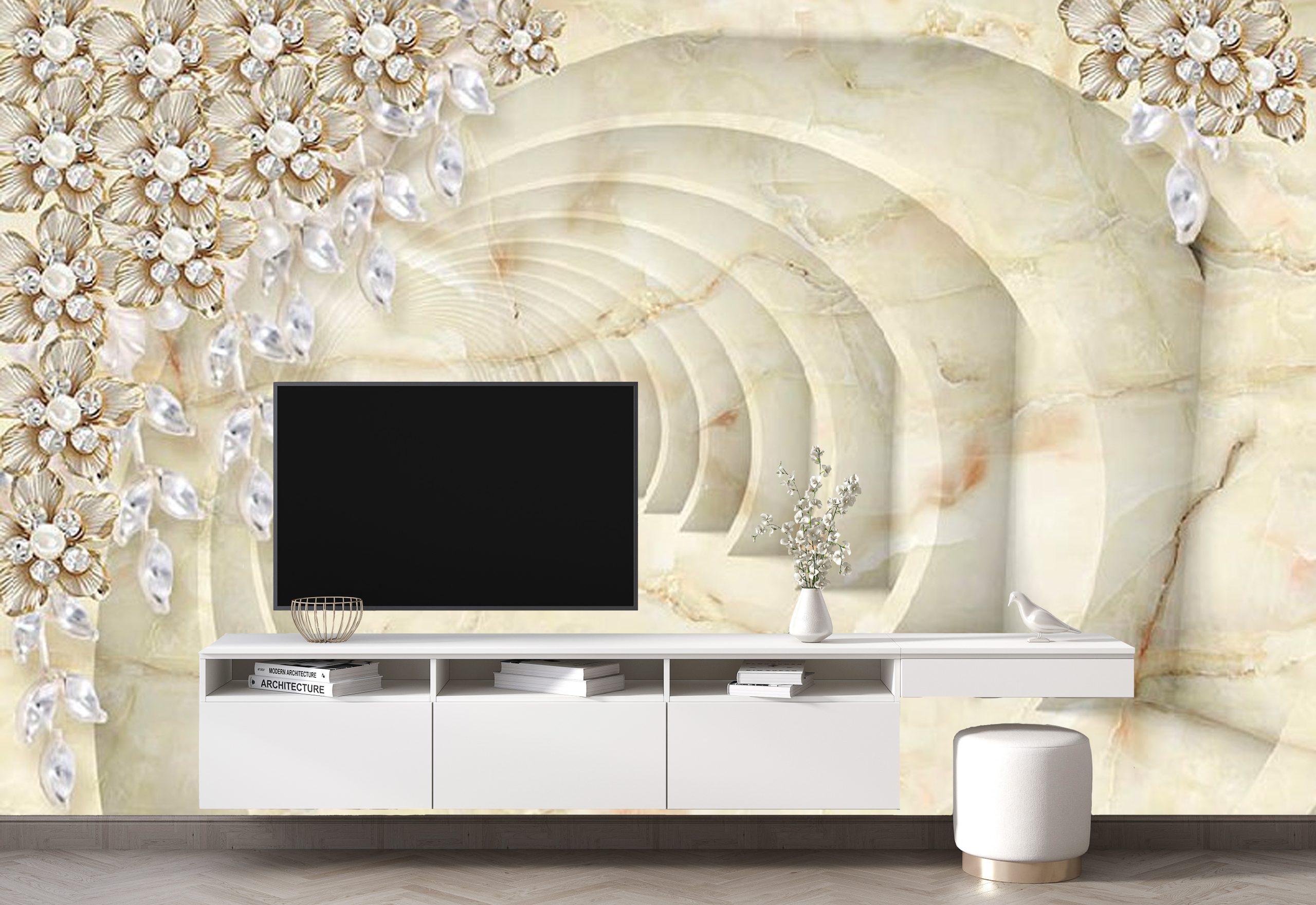 پوستر دیواری تونل - ماربل 3D-C332 - Image 3