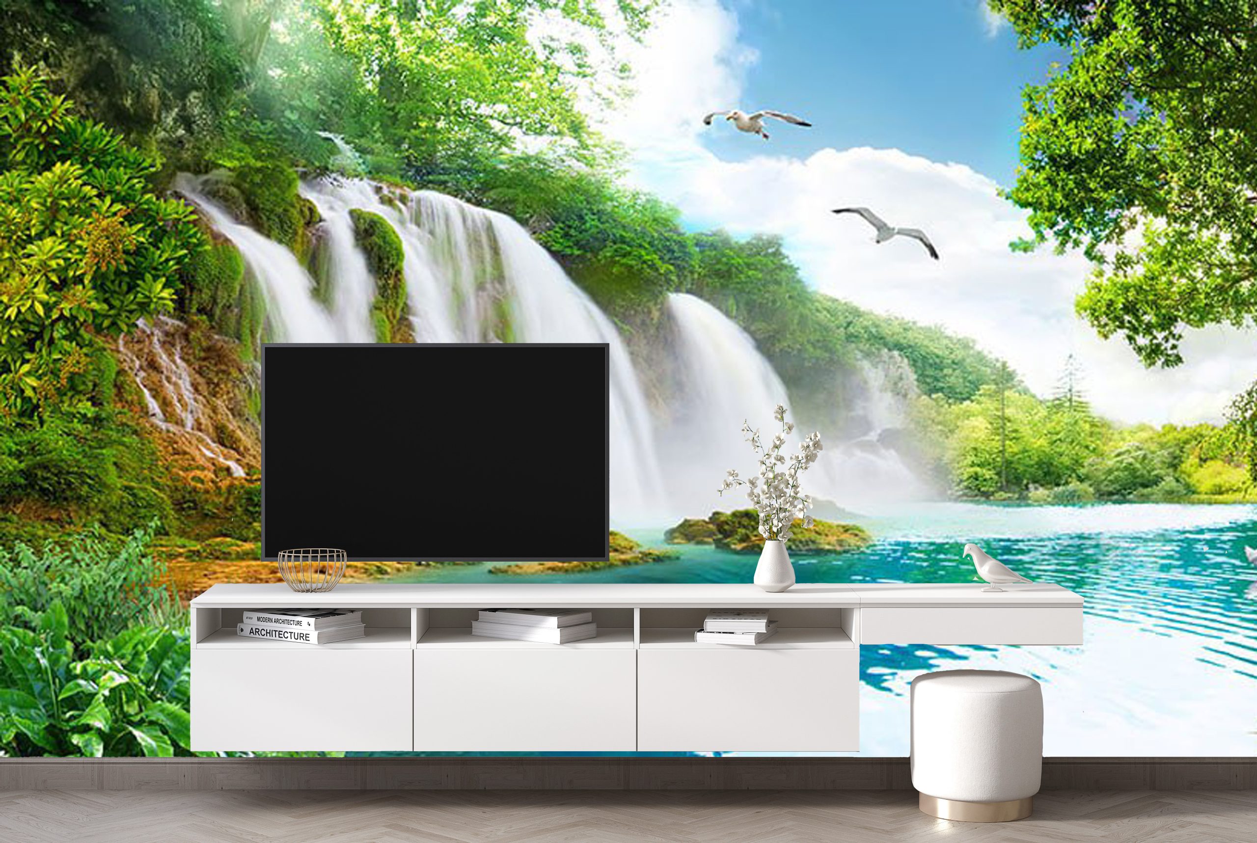 پوستر دیواری دریاچه و آبشار NATURE-L699 - Image 3