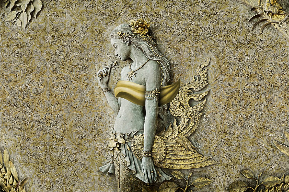 پوستر دیواری پتینه مجسمه ART-CR390 - Image 4