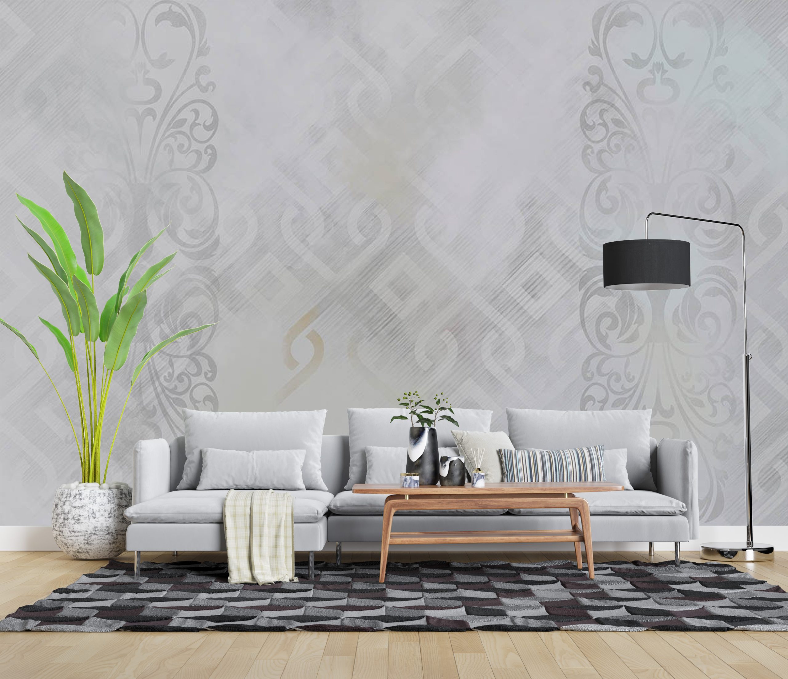 پوستر دیواری پتینه طوسی ART-CR408