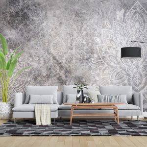 پوستر دیواری پتینه - طوسی ART-CR413