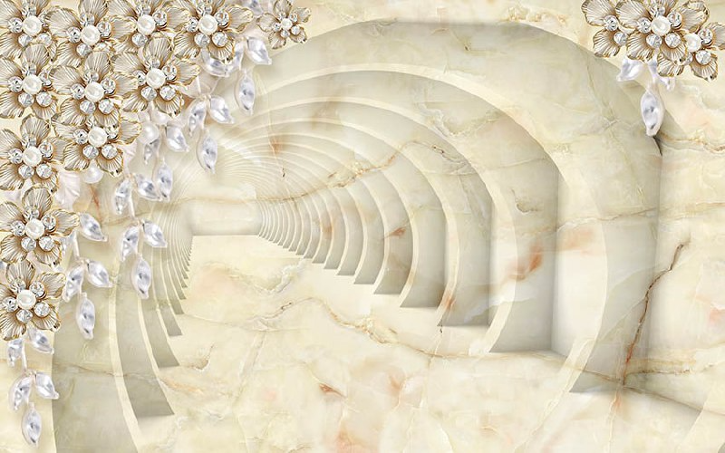 پوستر دیواری تونل - ماربل 3D-C332 - Image 4