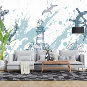 پوستر دیواری آبرنگی برج دیدبانی ART-CR381