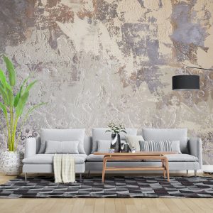 پوستر دیواری پتینه کاشی کرم ART-CR374