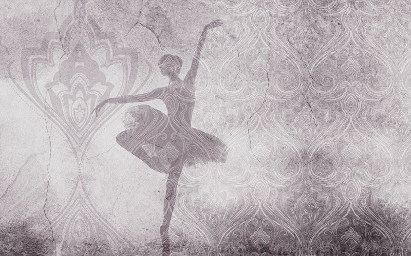 پوستر دیواری خلاقانه پتینه رقص باله ART-CR379 - Image 4