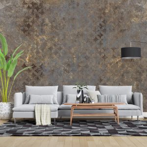 پوستر دیواری خلاقانه - قهوه ای - پتینه ART-CR364